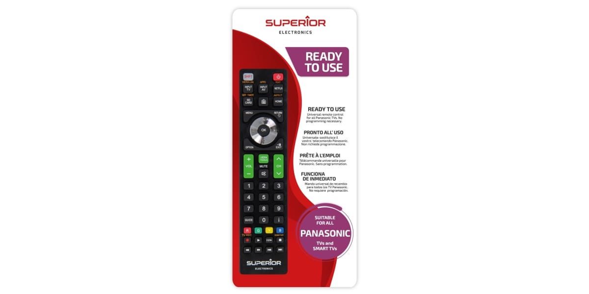 Telecomanda Superior SUPTRB11 Panasonic Negru - imagine 4