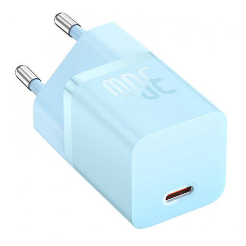 Incarcator Retea Baseus Mini GaN5 30W USB-C - Albastru - imagine 2