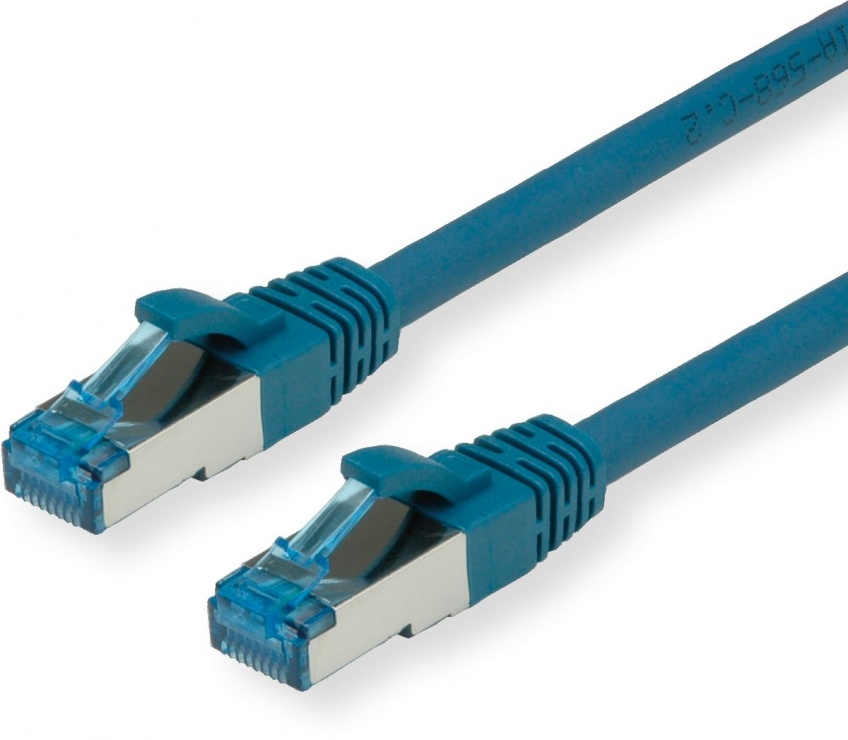 Cablu Rețea S-FTP CAT 6A Albastru, 10m, Value