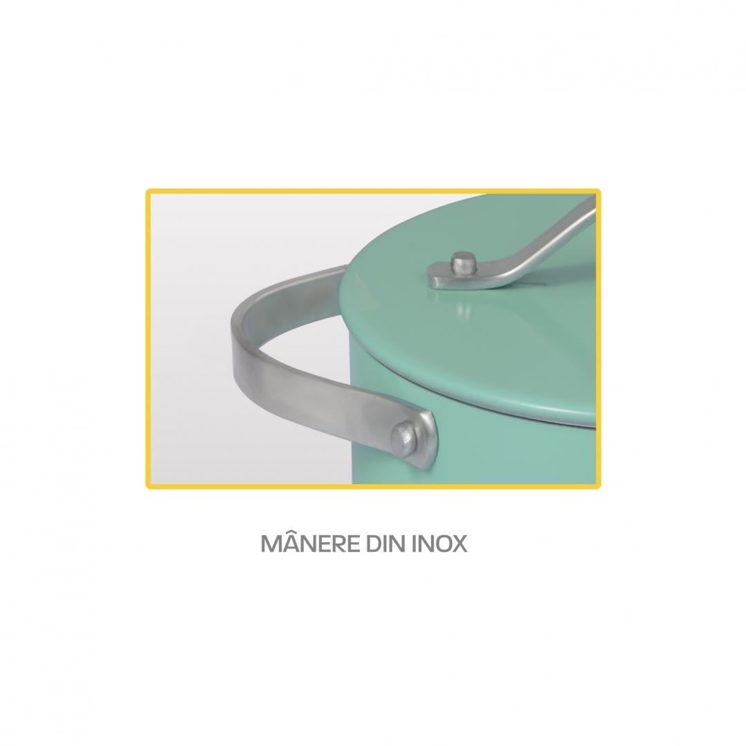 Set Gătit Heinner 5 Piese Aluminiu Presat Culoare Cretă - imagine 14