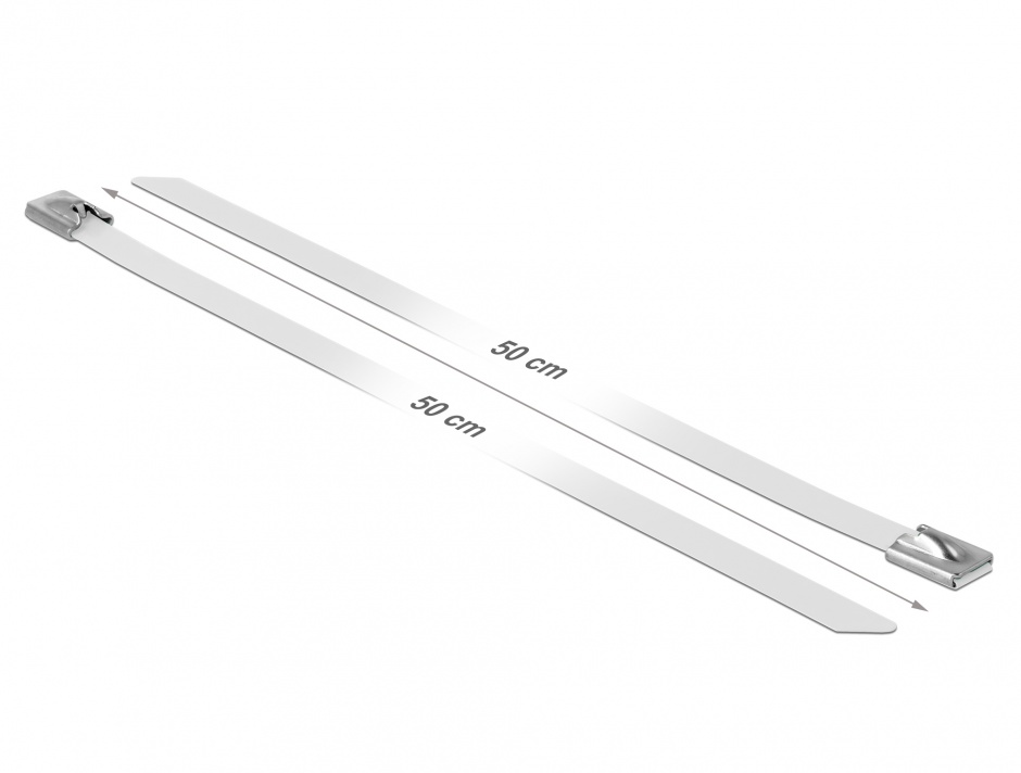 Set 10 Bride Otel Inox Delock 500mm, Rezistente