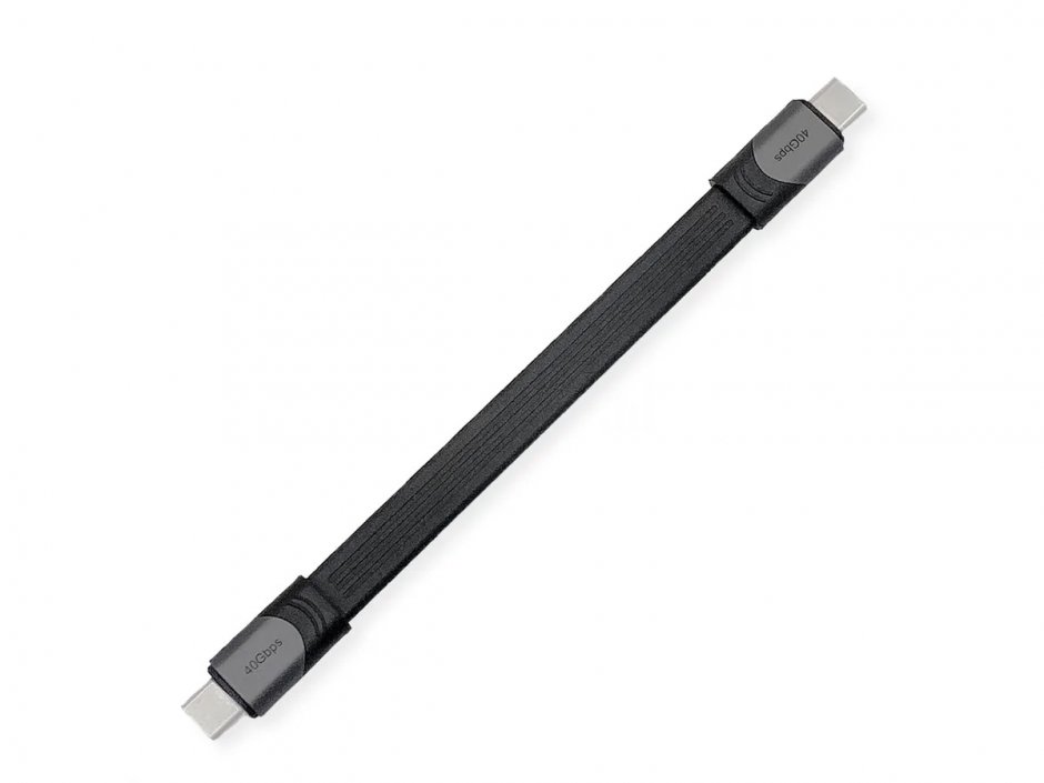 Cablu Roline USB4 40Gbps, 100W, 0.15m