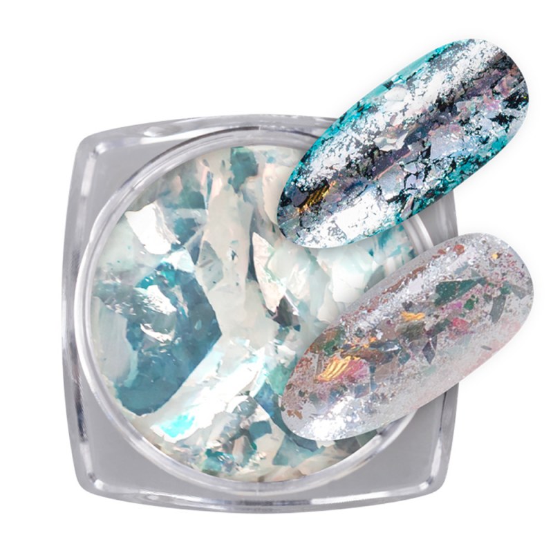 Crystal Flakes 2M Silver Nailshop