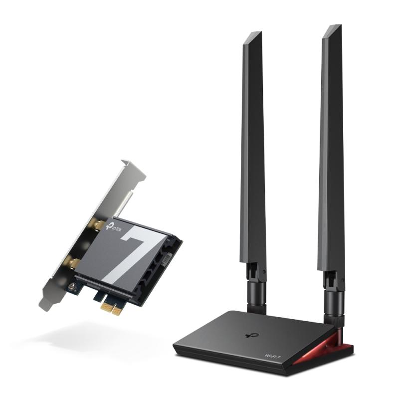 TP-Link BE9300 Wi-Fi 7 PCIe Adapter Tri-Band 9.3Gbps Bluetooth 5.4