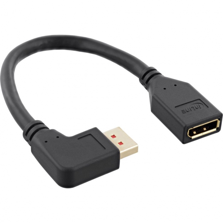 Cablu DisplayPort 8K InLine 0.15m Unghi 90°