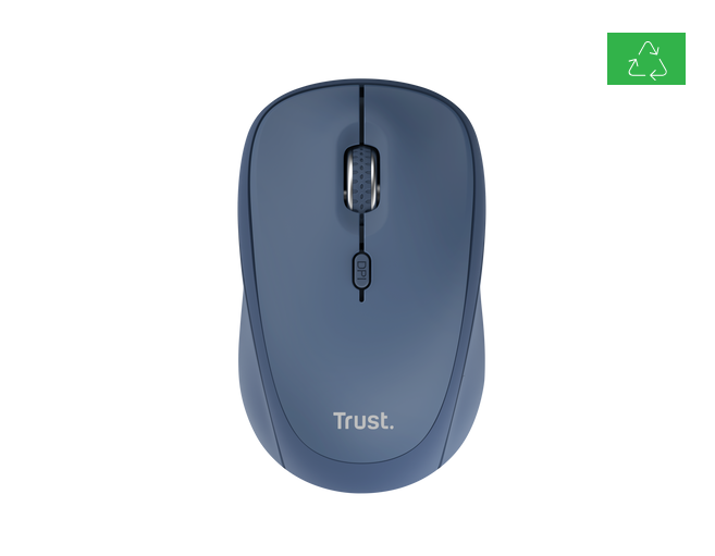 Mouse Wireless Trust Yvi 1600 DPI Albastru - Compact și Precis