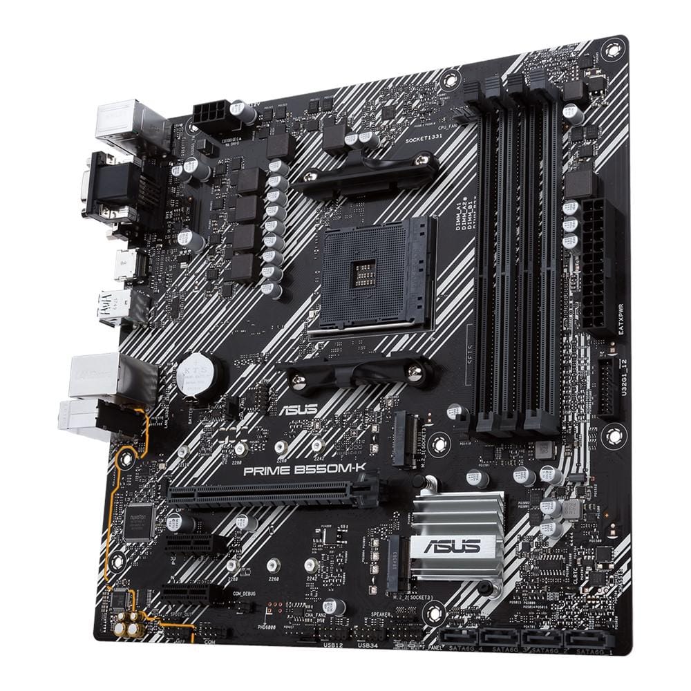 Placă de bază ASUS PRIME B550M-K AM4, DDR4, PCIe 4.0 - imagine 2