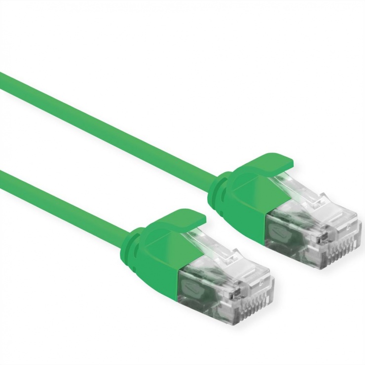 Cablu Patch Cord Roline Cat.6A Verde, 1m