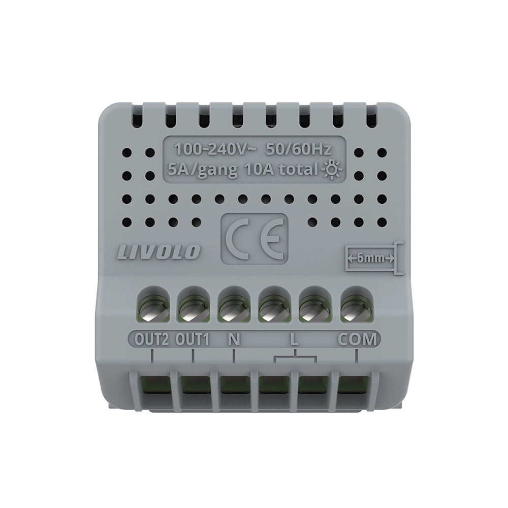 Modul Dublu Wi-Fi Livolo Touch, Cap Scara - imagine 4