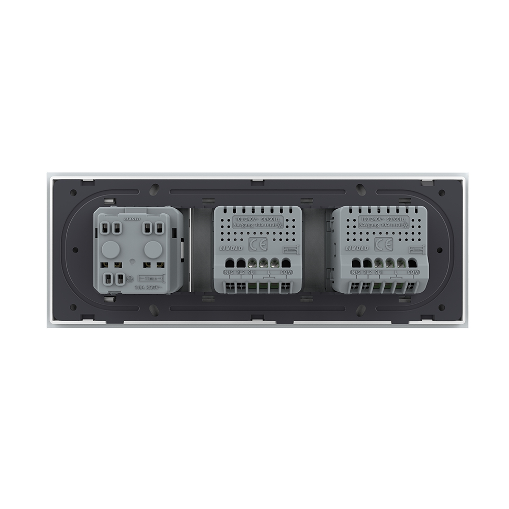 Intrerupator Priza Livolo Sticla 2+S+P - imagine 4