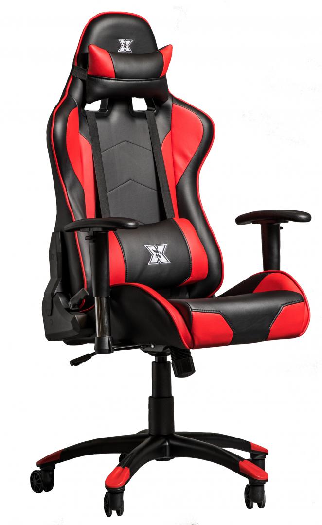 Scaun Gaming SERIOUX Torin Ajustabil Negru Roșu - 150kg