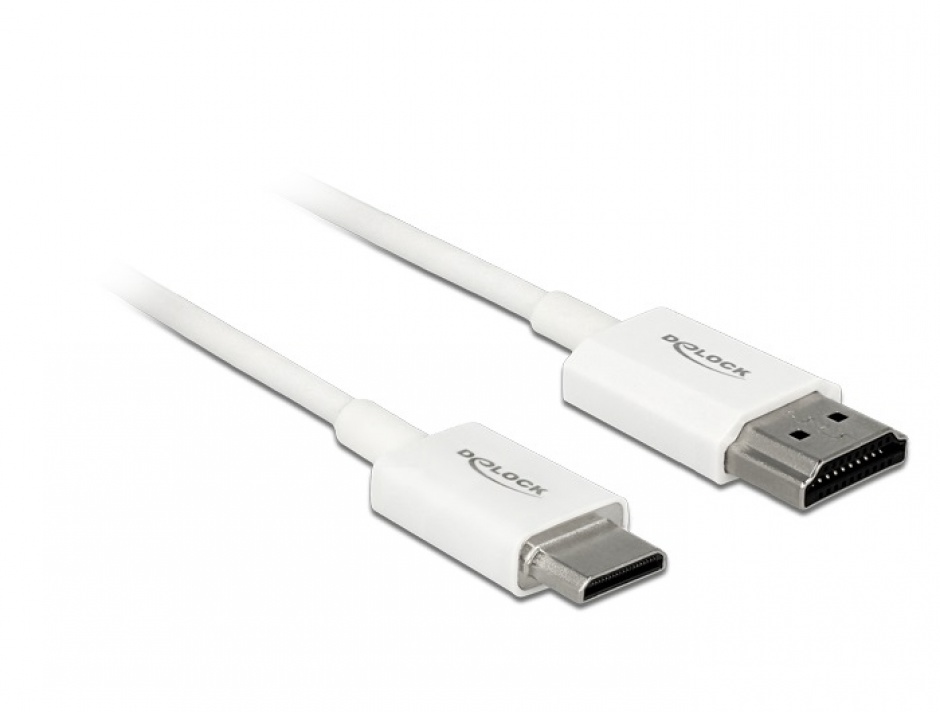 Cablu HDMI la Mini HDMI Delock 4K, 2m, Alb