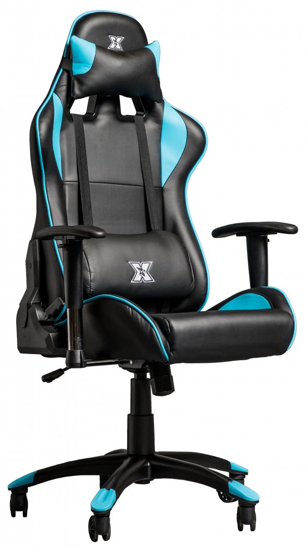 Scaun Gaming SERIOUX Torin Negru-Albastru - Până la 150kg