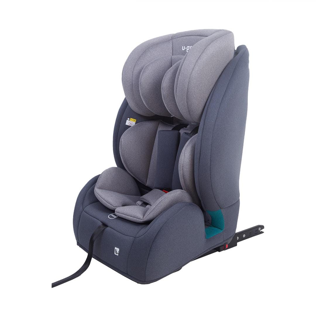 Scaun Auto U-Grow 15 luni-12 ani, ISOFIX, Top Tether, Gri - imagine 3
