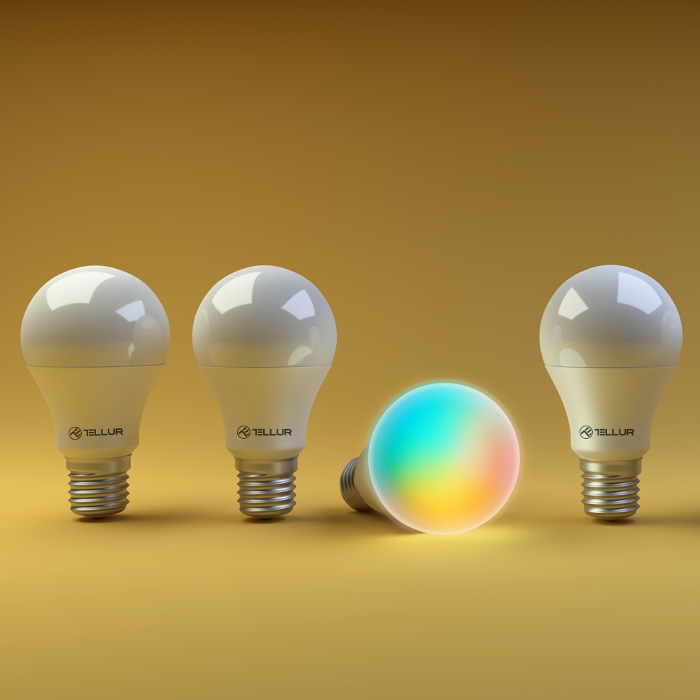Bec LED Tellur Smart E27, 10W, WiFi, 1000lm - imagine 5
