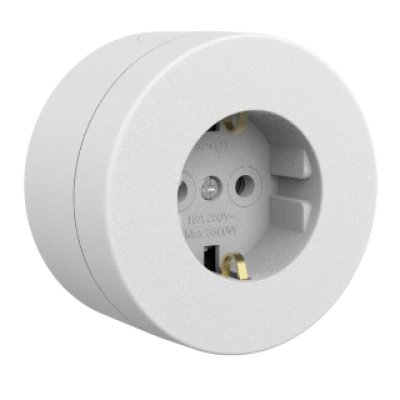 Priza Schuko Ovivo OV00856 xOne, IP54, 16A, alb
