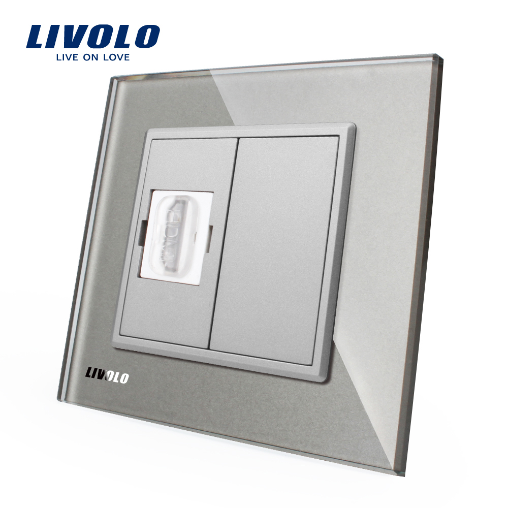 Priză HDMI Livolo cu ramă sticlă | Design modern - imagine 15