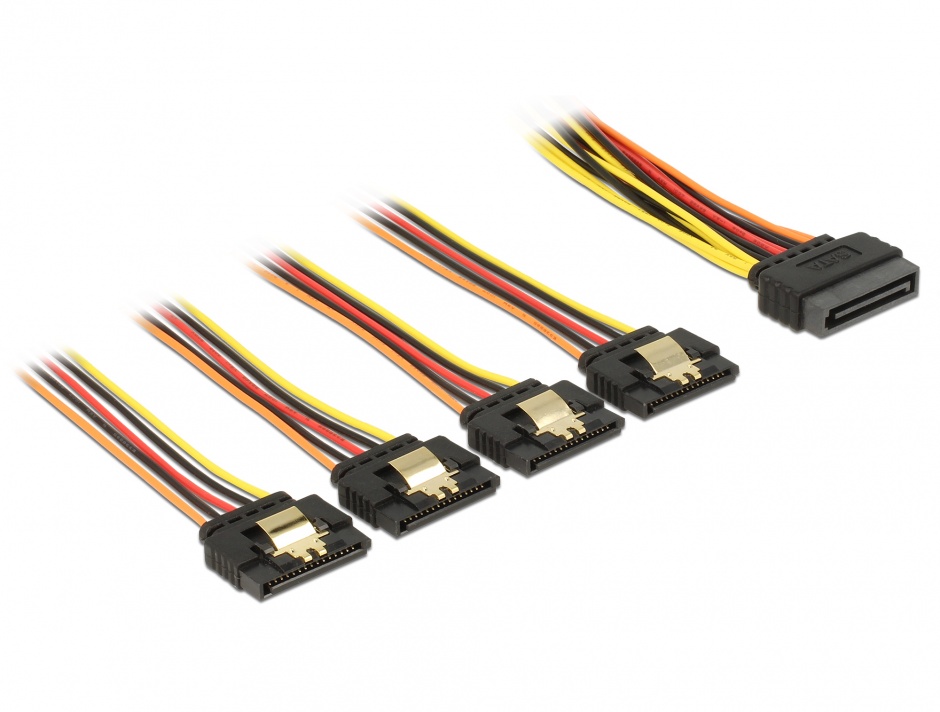 Cablu alimentare 1x4 SATA Delock 50cm