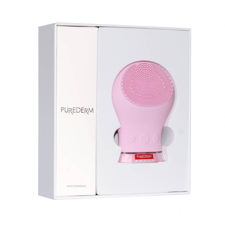 Perie Sonică Curățare Față Purederm Pink