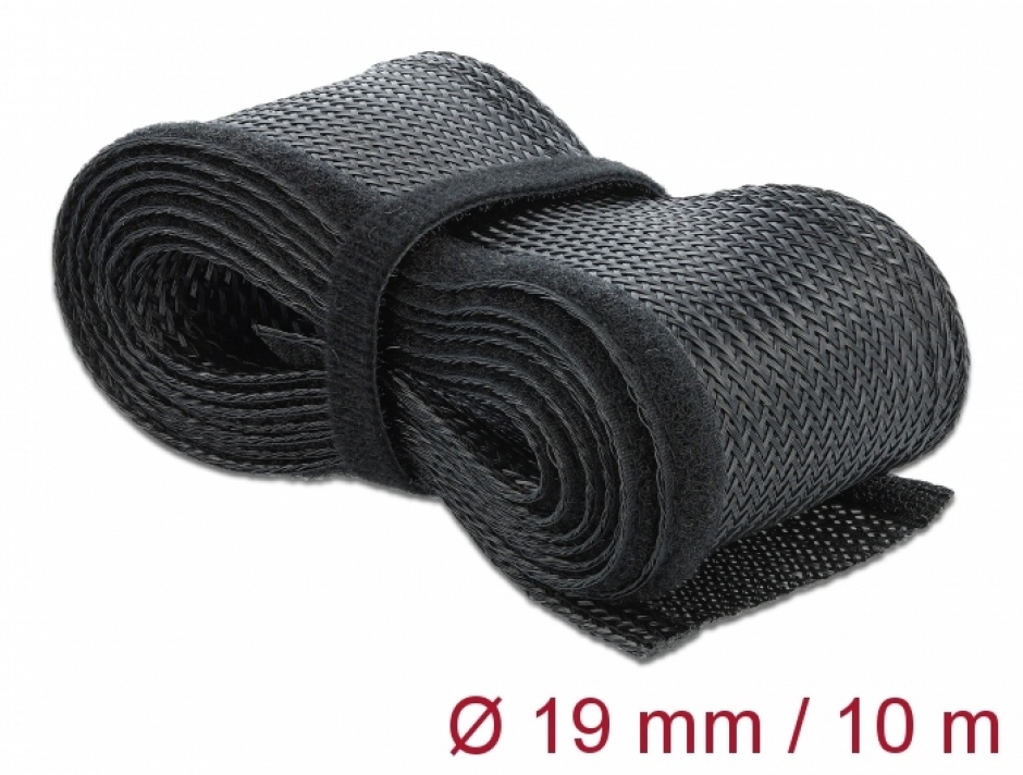 Plasă cabluri cu arici Delock 10m Negru