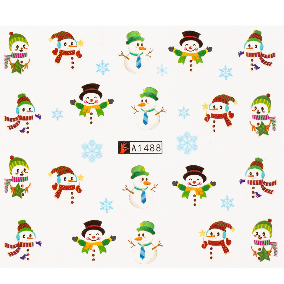 Tatuaj Unghii LUXORISE Snowmen Day A1488