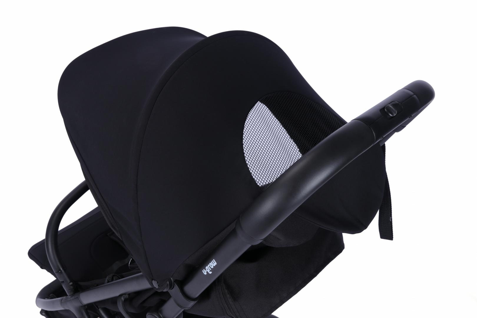 Cărucior Sport U-Grow Autofold Negru | 0-48 Luni - imagine 8
