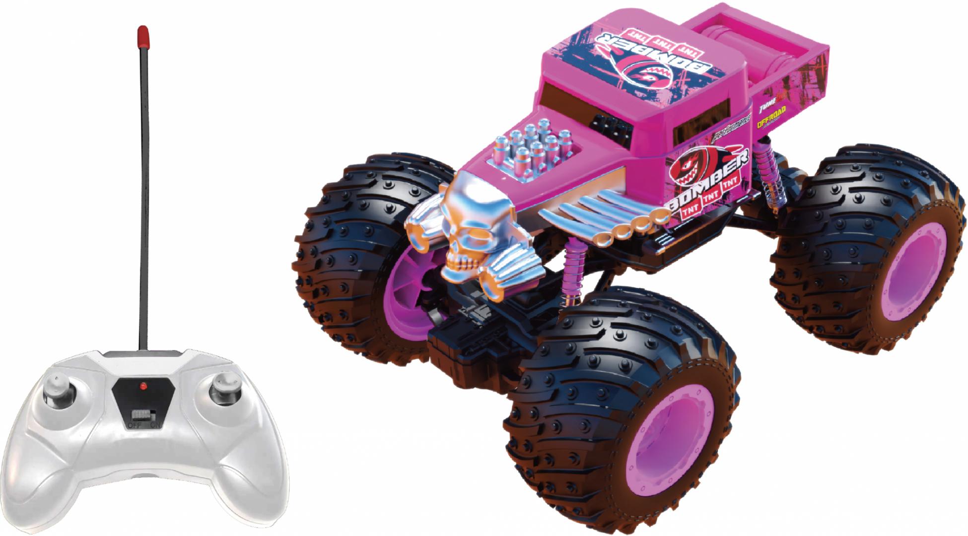 Mașinuță Telecomandă Beast Runners 1/24 Roz - Cevodle