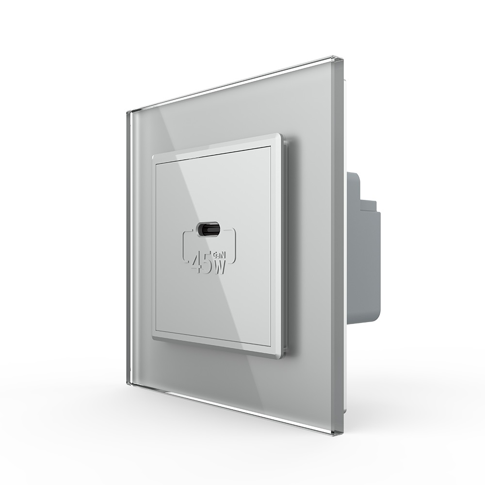 Priza USB Tip C Livolo, 45W, Rama Sticlă - imagine 13