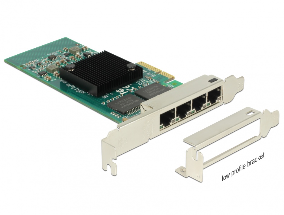 Placă Rețea Delock 4x Gigabit Intel i350