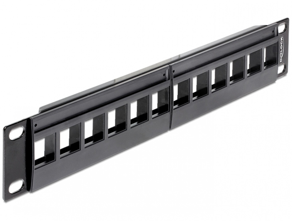 Patch Panel 10" 12 Porturi Keystone Delock 43259
