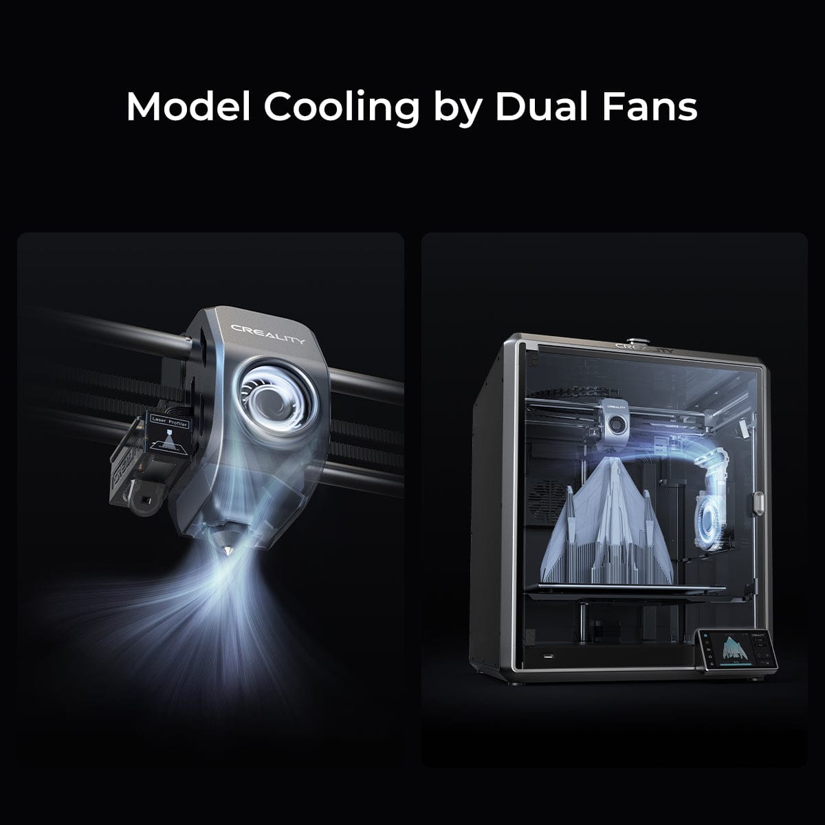 Imprimanta 3D Creality K1 MAX - Viteză 600mm/s, AI Camera - imagine 14