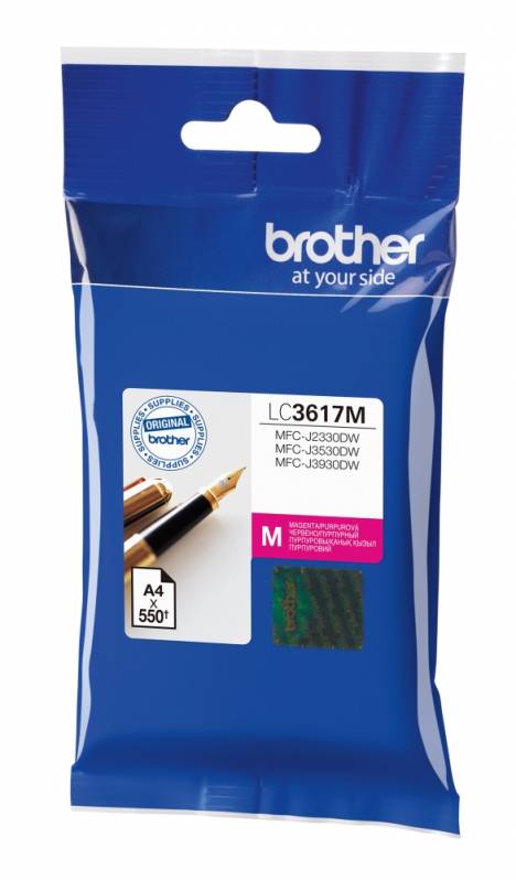 Cartus Original Brother LC3617M Magenta - 550 Pagini - imagine 2