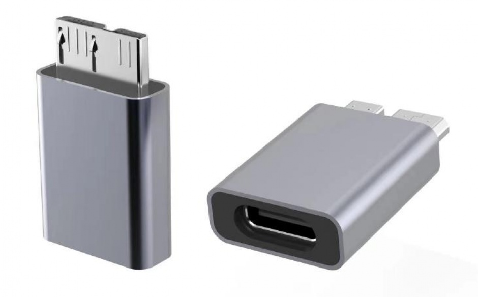Adaptor USB C la Micro USB M-T Aluminiu