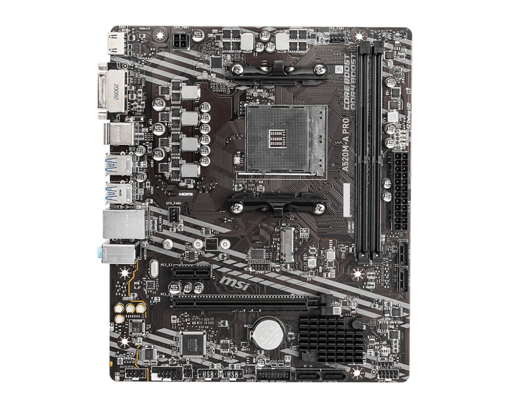 Placă de Bază MSI A520M-A PRO Socket AM4 | Performanță Gaming - imagine 4