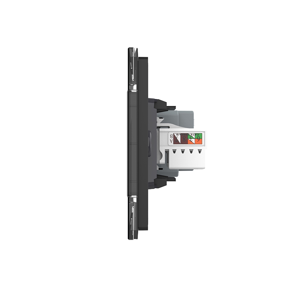 Priza Dubla Livolo Sticla: Schuko, TV, Internet - imagine 6