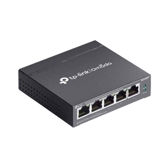 Switch TP-LINK DS105GP 5-Port Gigabit PoE+ 65W - imagine 4