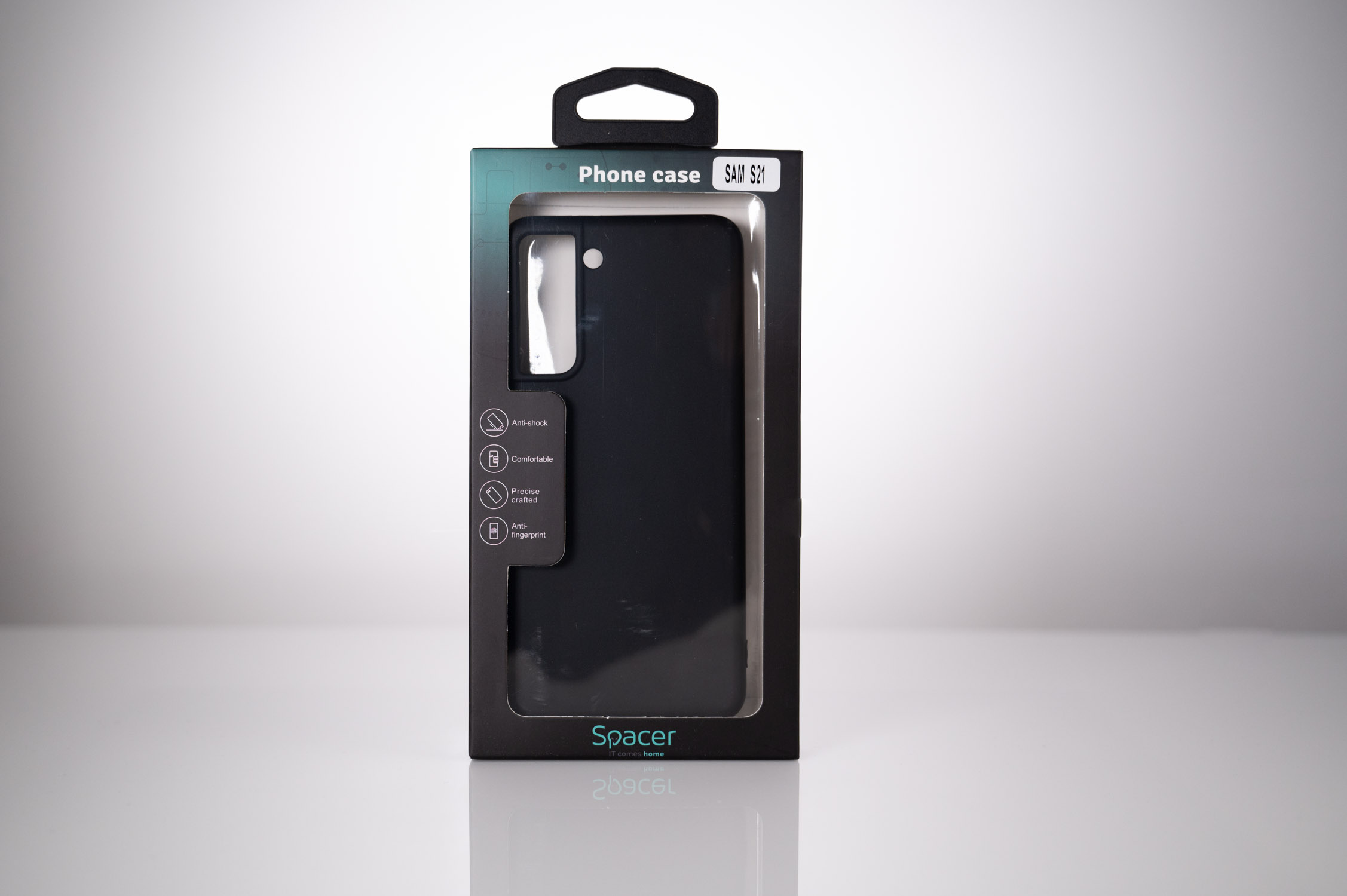 Husă SPACER Samsung Galaxy S21 TPU Negru - Protecție Premium - imagine 4