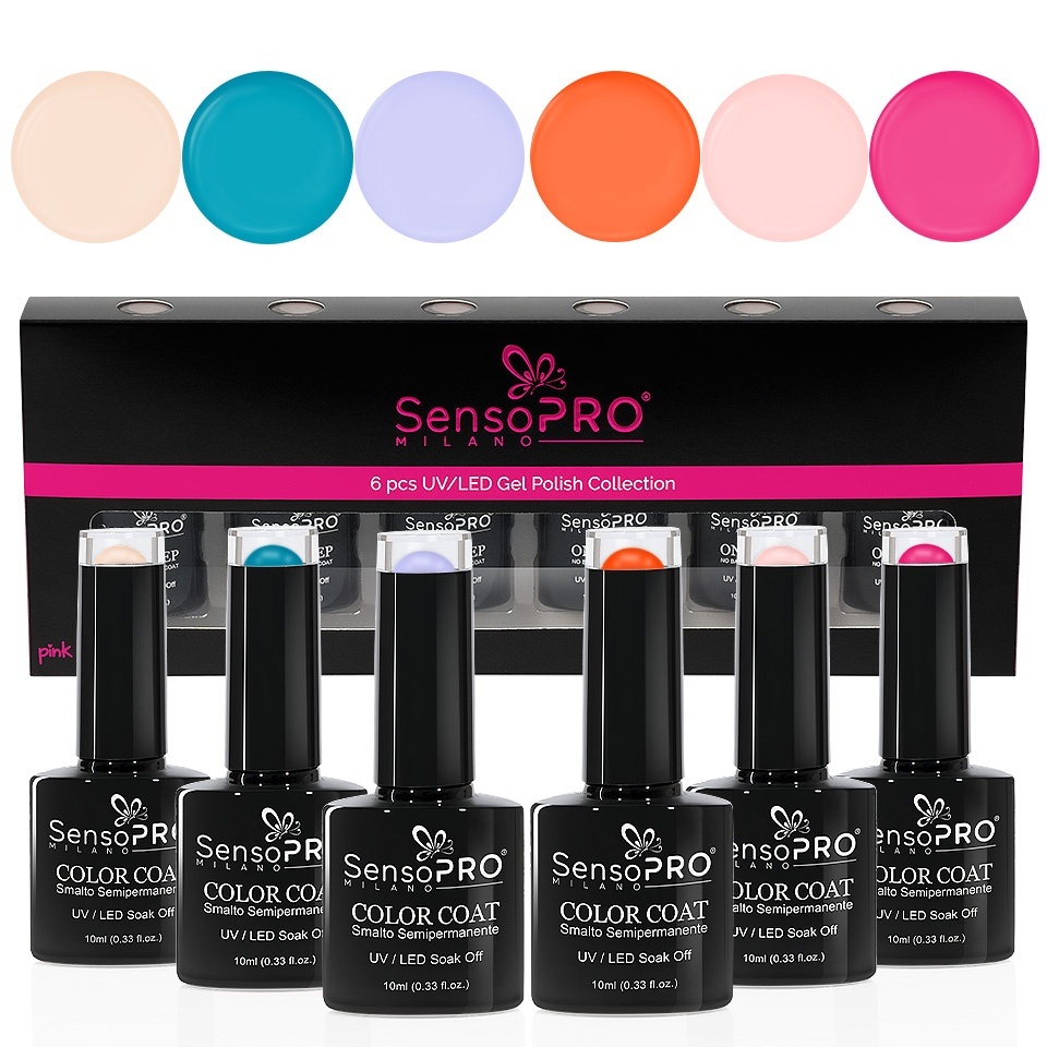 Set 6 Oje Semipermanente SensoPRO Summer Edition