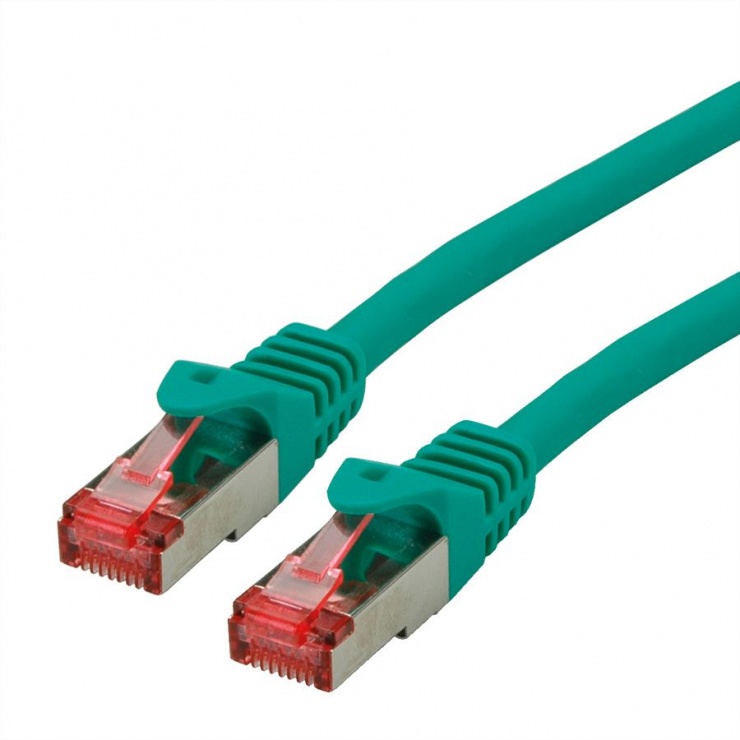 Cablu Roline SFTP Cat 6 LSOH 0.3m, Verde