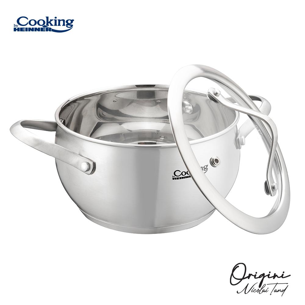 Cratiță Inox 1.8L cu Capac Heinner - 16x9 cm, Premium - imagine 3