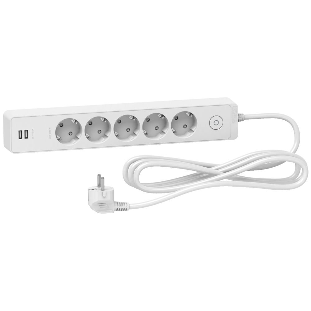 Prelungitor Schneider 5 Prize + USB, 3m