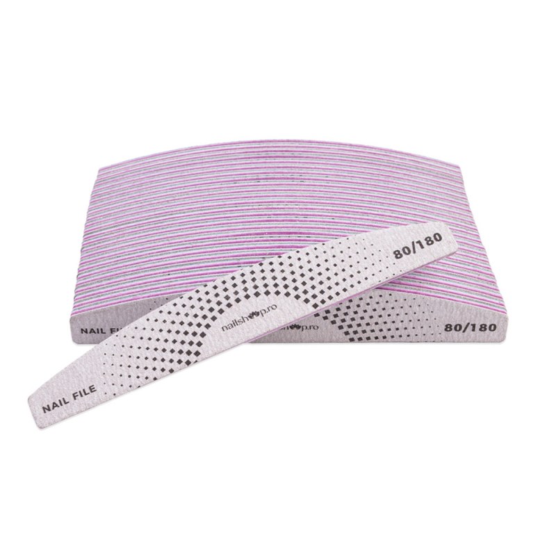 Set 25 Pile Semiluna Nailshop 80/180 Ergonomice