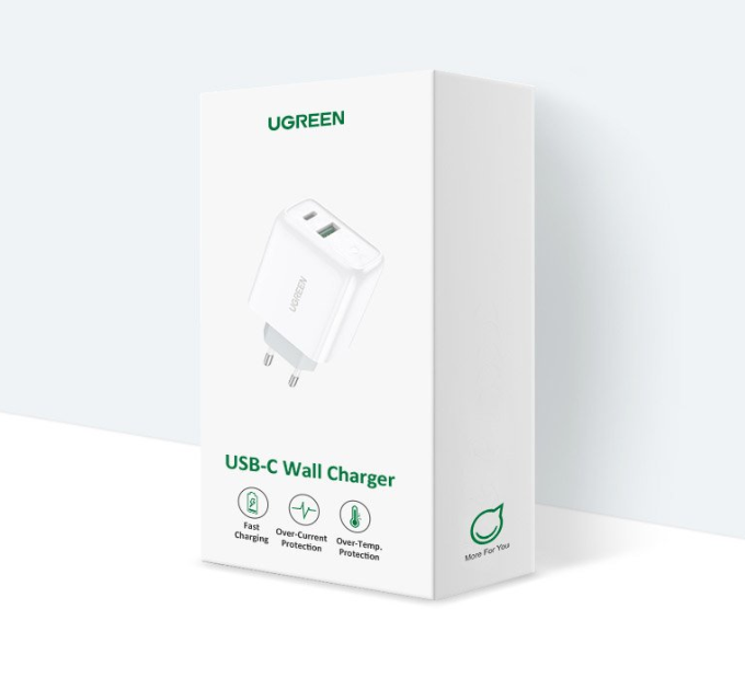 Incarcator Auto Ugreen CD170 Quick Charge 36W USB-C alb - imagine 4