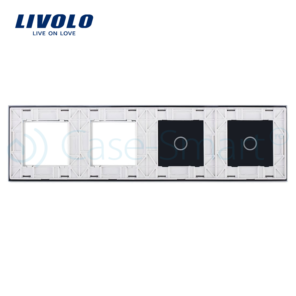 Panou Touch Livolo 2 Prize, Sticla Crystal - imagine 2