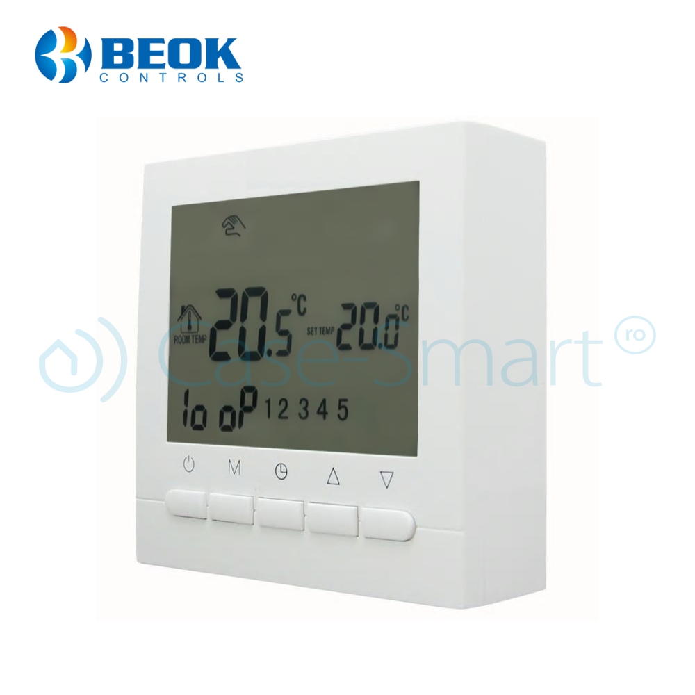 Termostat Smart WiFi BeOk BOT-313W, Programabil - imagine 3