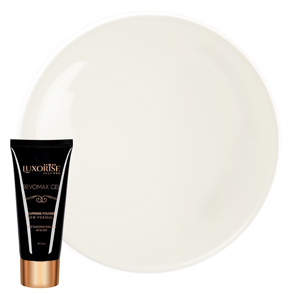 Polygel Luxorise Ivory Pop 15ml - Constructie Unghii