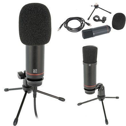 Microfon USB BST STM300 pentru Podcast și Streaming
