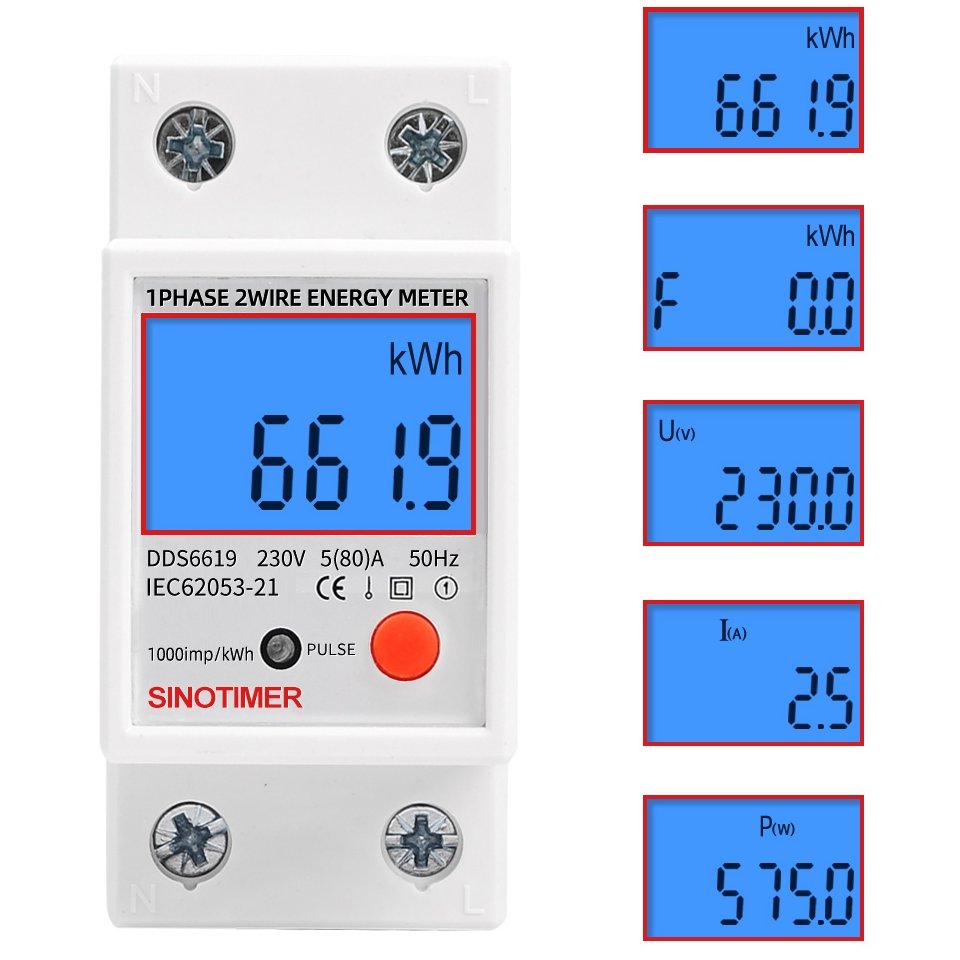 Contor Monofazat Digital Sinotimer, LED