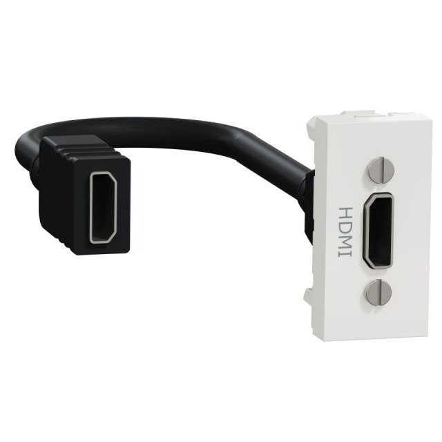 Priza HDMI Schneider Unica, Alb - imagine 1