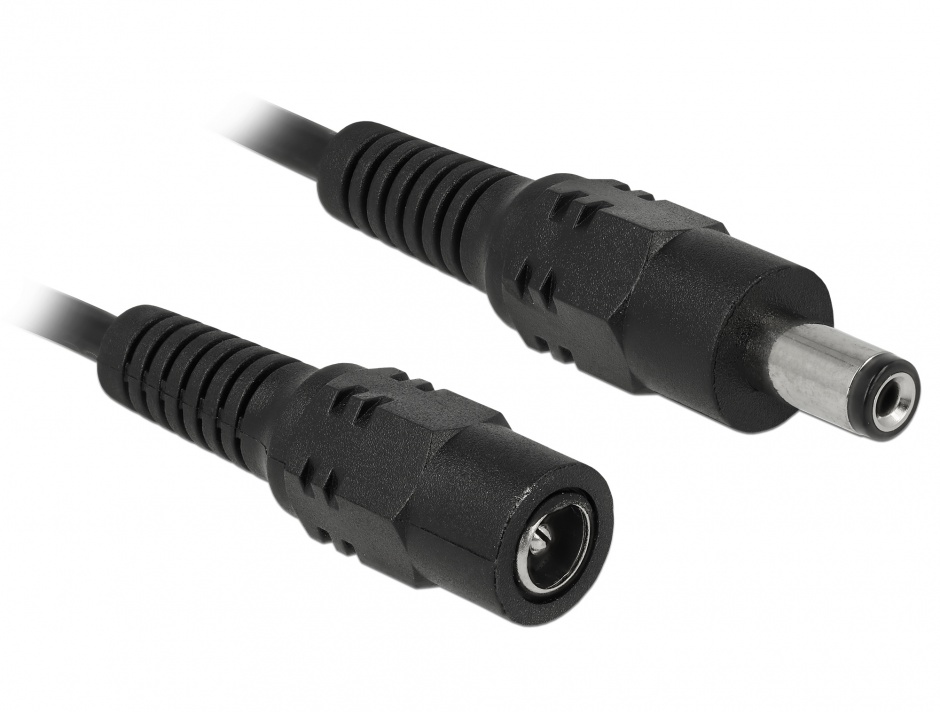 Cablu prelungitor DC 5.5x2.1mm 0.5m Delock